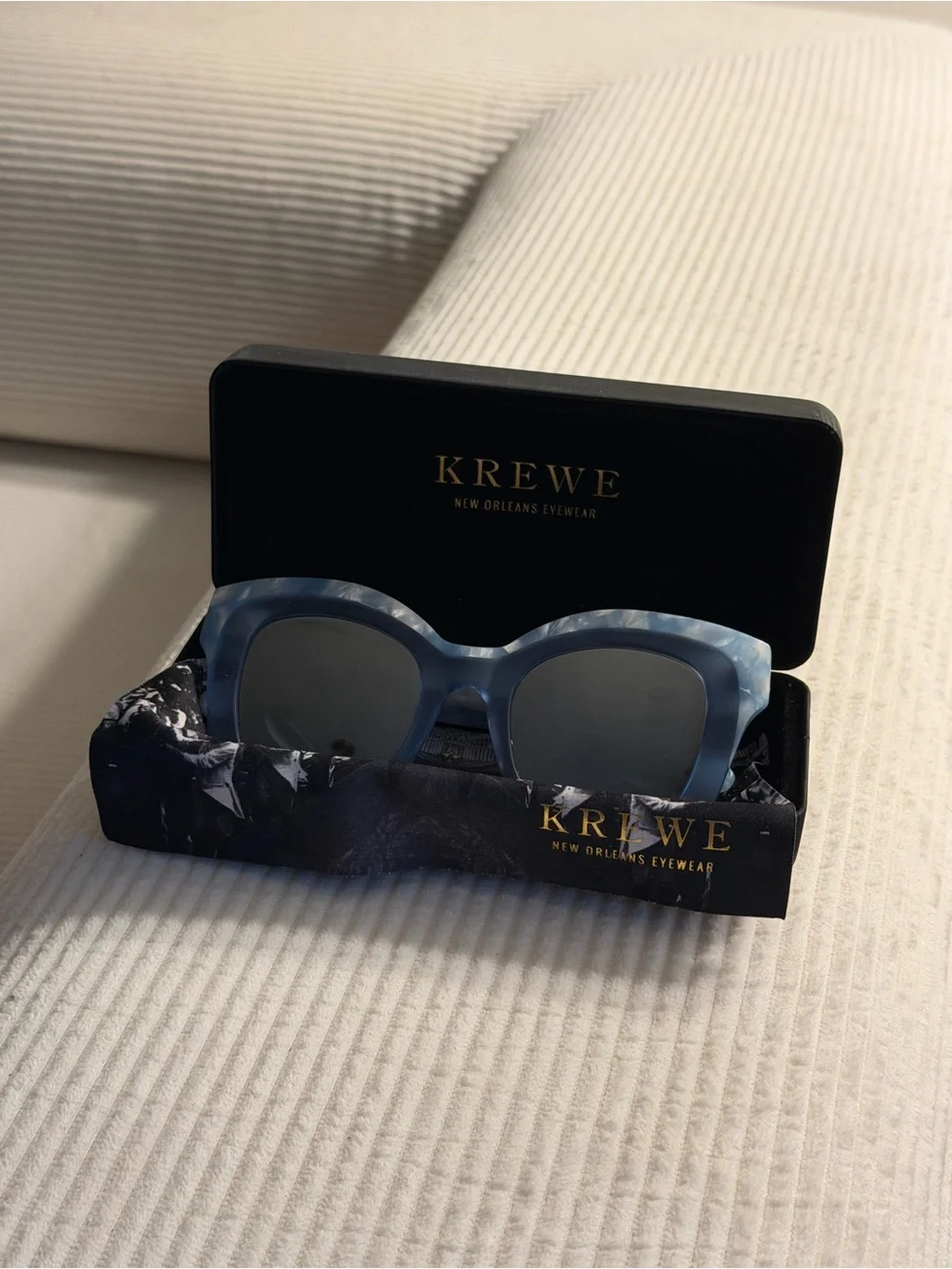 KREWE Dauphine Sunglasses in Light Blue